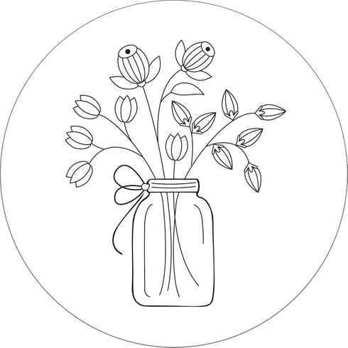 Blooms & Succulents Embroidery Pattern Transfers (set of 10 hoop designs!)...
