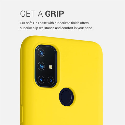 kwmobile Case Compatible with OnePlus Nord N10 5G Case - TPU Silicone Phone Cover with Soft Finish - Radiant Yellow...