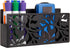 MyGift Black Metal Magnetic Dry Erase Marker Holder for Whiteboard Markers and Accessories Storage Basket Organizer with Floral Cutout Design...