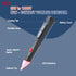 Non-Contact Voltage Detector Pen, CEM AC-6 Voltage Tester, 50V to 1000V AC, Audible and Flashing LED Alarms, Pocket Clip, Green, Red, 5.3X 0.74x0....