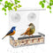 Window Bird Feeder with Strong Suction Cups, Kitchen Window Bird Feeder Acrylic Hanging Bird Feeder Outdoor Suction Bird House for Outside Wild Bi...
