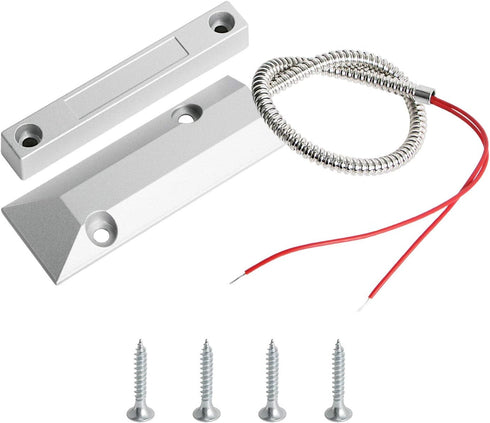 Aoje-Link OC-55 NO Rolling Door Contact Magnetic Reed Switch Alarm Sensor with 2 Wires, Zinc Alloy, 1pcs...
