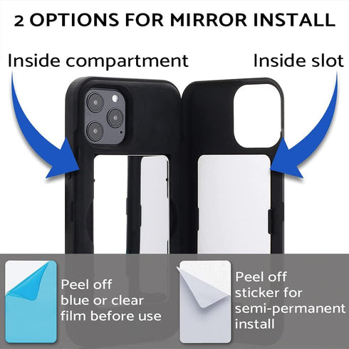 TORU CX PRO for iPhone 12 Pro Max Case Wallet | Protective Shockproof Heavy Duty Cover with Hidden Card Holder & Card Slot | Mirror & Wrist Strap ...