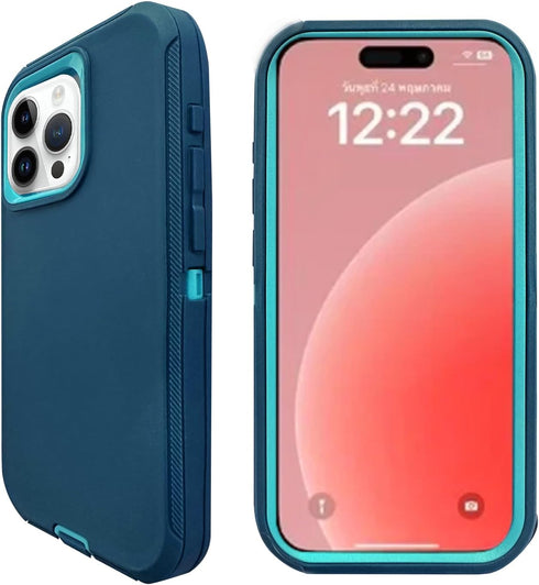 Compatible with iPhone 15 Pro Case(6.1") Case,Heavy Duty Rugged Pocket-Friendly Phone Case,Durable Military Grade Protection Shockproof/Drop Proof...