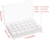 Gospire Small 28 Grids Diamond Box Clear Plastic Jewelry Craft Storage Container Diamond Painting Embroidery DIY Art Craft Accessory Organizer Cas...
