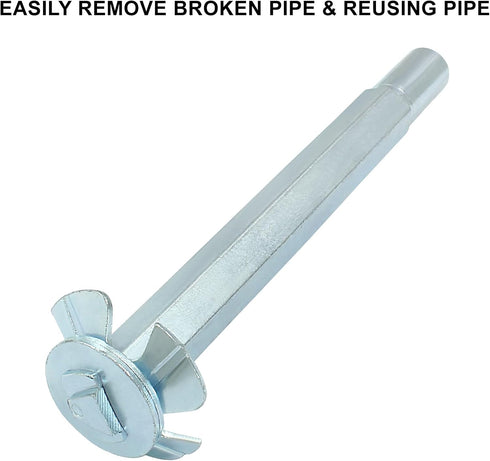 PVC Pipe Reamer, 1 Inch Plumbing PVC Fitting Socket Saver Efficient Plumbing Fitting Saver Tool for Removing SCH 40 from Hub - Perfect for 1/2" Sp...