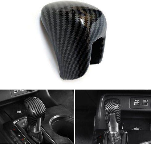 Carbon Fiber ABS Gear Shift Knob Cover Trim Fit for 11th Gen Civic Automatic Transmission Honda Civic 11th 2022 2023 Accord 2018 2019 2020 2021 20...