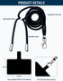 BFSD·DM Cell Phone Lanyard, Universal Crossbody Patch Phone Lanyards,Adjustable Nylon Phone Lanyards for Around The Neck,Compatible with Most Smar...