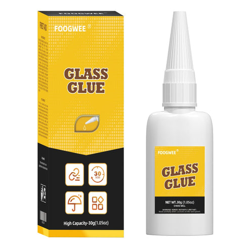 Glass Glue - Oily Glue, FOOGWEE 30g Glass to Glass Glue, Strong Bond, Instant Super Glue for DIY Craft, Model, Pottery, Tile, Glass, Plastic, Meta...
