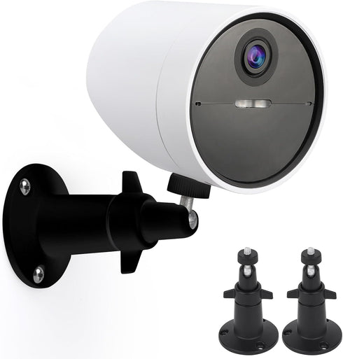 2 Pack Wall Mount Holder for SimpliSafe Outdoor Security Camera, 360°Rotation Security Bracket with 1/4 Screw Thread, Camera Not Included (Black)...