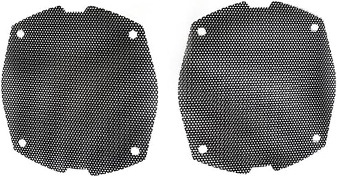 Replacement Front Mesh Speaker Grill Cover Panels Fits for 1996-2013 Harley Davidson Touring, Electra Glide, Street Glide, Ultra Limited And Tri G...