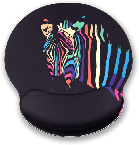 Mouse Pad with Wrist Support,Ergonomic Mouse Pad Durable & Comfortable Large Non-Slip Zebra Pattern Wrist Rest for Gaming,Computer,Laptop,Home Off...