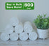 Small Trash Bags 2-4 Gallon Clear Garbage Bags (800 Count) CCLINERS Bulk Bathroom Trash Bags fits 2 Gallon 3 Gallon 4 Gallon Wastebasket liners fo...