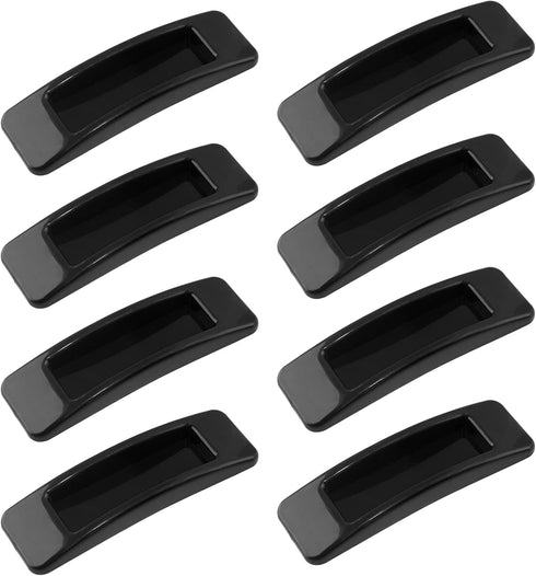Self-Stick Instant Cabinet Handle, 8 Pcs Black Drawer Knobs Push Pull Helper Auxiliary Sliding Door Window Stick-on Handles, 1.28" x 4.2"...