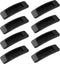 Self-Stick Instant Cabinet Handle, 8 Pcs Black Drawer Knobs Push Pull Helper Auxiliary Sliding Door Window Stick-on Handles, 1.28" x 4.2"...