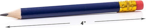 Triangular Golf Pencils With Erasers for Kids (72 Pack) - Pre Sharpened Short Pencils For Kindergarten, Primary School, Toddlers, or Preschool Lea...