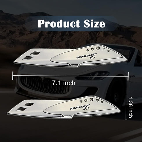 2 PCS Car Wiper Plus Pressure Pads Fixed Wind Wipes Wiper Plus Chip Decoration Wing, Windshield Wiper Blade, Automotive Replacement Windshield Wip...
