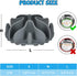 Slow Feeder Dog Bowls Insert, Silicone Dog Slow Feeder Bowl with Strong Suction Cups Perfect For Stainless Steel Glass Ceramic Dog Bowls (Grey, Me...