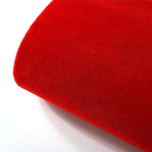 2PCS Self Adhesive Sheets, DIY Peel & Stick Felt for Drawer & Jewelry Box Liner, Solid Color Felt Wallpaper (14.6" x 39.4", Red)...