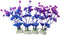 4 Pcs Green Artificial Plastic Plants Fish Tank Plants Fish Aquarium Decoration (Purple)...