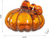 Glitzhome Handblown Amber Crackle Glass Pumpkin for Fall Harvest Decorating (5.51" H)...