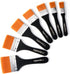 LIGHTWISH Set of 7 Flat Paint Brushes for Applying Gesso, Acrylic Paint, Oil Paint, Watercolor...