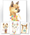 Confetti Fox Llama Nursery Wall Art Decor - 8x10 Unframed Set of 4 Prints - Kids Cute Alpaca Baby Animal Pictures Quotes - Dream Big Stand Tall Be...