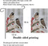ALAZA Double Sided White Black Tow Cute Chickadees in Winter Snow Polyester Garden Flag Banner 12 x 18 Inch for Outdoor Home Garden Flower Pot Dec...