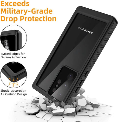 Samsung Galaxy S22 Ultra Waterprooof Case,with Built in Sensitive Screen Protector Shockproof Heavy Duty Full Body Protective IP68 Waterproof Case...