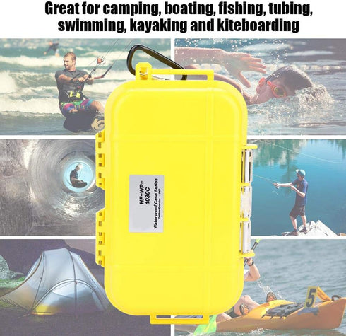 Plastic Waterproof Shockproof Box Outdoor Waterproof Airtight Survival Case Storage Case Floating Hard Shell Wet Dry Box Carry Box Container Marin...