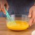 Navy Blue Silicone Whisk, Colorful Mini Silicone Whisks Multifunctional Manual Egg Beater Mixer Bake Tool for Blending Whisking Stirring Cooking K...