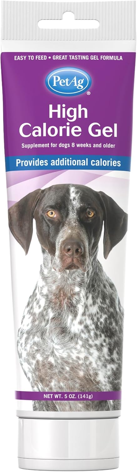 Pet-Ag High Calorie Gel Supplement for Dogs - 5 oz - Chicken Flavor - Provides Extra Calories for Dogs 8 Weeks and Older - Easy to Digest...