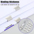 3 Pack Paper Clam Portable Handheld Paper Clip Dispenser 30 Sheet Capacity with 50 Pcs Reusable Colorful and 124 Pcs Silver Clips Fast Paper Clipp...