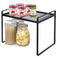 Cabinet Shelf, 13" Kitchen Counter Shelf, Metal Wire Stackable Cupboard Spice Rack, Space Saving Countertop Orgainzer and Storage Rack Shelves for...