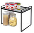 Cabinet Shelf, 13" Kitchen Counter Shelf, Metal Wire Stackable Cupboard Spice Rack, Space Saving Countertop Orgainzer and Storage Rack Shelves for...