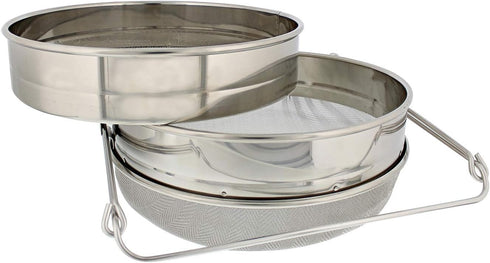 Rural365 Honey Filter, 2 Piece - Honey Extractor Equipment, Honey Bucket Strainer Honey Extractor Stainless Steel Sieve...