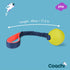 Coachi Tuggi Ball - Interactive Dog Toy for Tug of War & Play. Strong & Comfortable, Stretchy Bungee Handle, Reward Training, Interrupting Biting ...