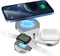 3 in 1 Mag Safe Charger Wireless Foldable Magnetic Wireless Charging Station for iWatch, AirPods Pro/2, iPhone 15/15 Plus/15 Pro Max/14/13 Series/...