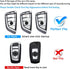 QBUC for BMW Key Fob Cover with Leather Keychain,for BMW 2 5 6 7 Series X1 X2 X3 X5 X6 X7 Premium Soft TPU Key Fob Holder...