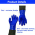 Long Waterproof Rubber Gloves, Pond Gloves, 28” Shoulder Length Insulated PVC Coated Chemical Resistant Gloves Reusable, Resist Acid, Alkali & Oil...