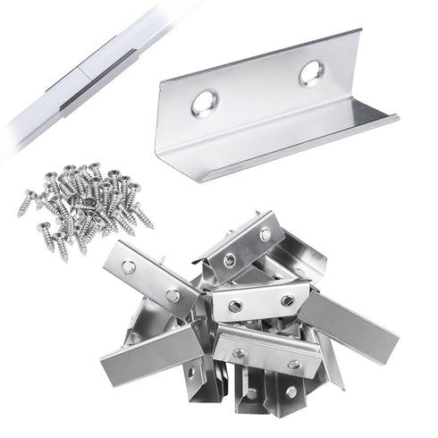 Muzata 20PACK V-shape LED Channel Extension Connectors for V1SW Aluminum LED Channel, The Channels Can Be Connected Seamless for Longer Lighting P...