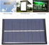 2Pcs Solar Panels Solar Battery Charger Solar Power Bank 0.6W 5V Waterproof Polysilicon 80x55mm Solar Panel Charging Power Board Charger for Multi...