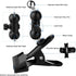 Clip Clamp Phone Holder for Desk/Table/Glass Door/Desktop Baffle/Easel,Compatible with iPhone/Nexus/HTC/LG/Huawei/Smart Phones,360°Adjustment Alum...