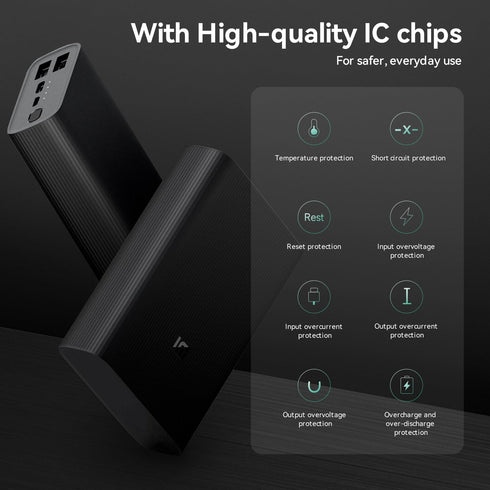 Xiaomi Mi Power Bank 3 Ultra Compact, 10000 mAh, Graphite Black...