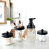 Amolliar Mason Jar Bathroom Accessories Set(4 Pack) - Foaming Soap Dispenser&Qtip Holder Set&Toothbrush Holder-Rustic Farmhouse Decor Bathroom Org...
