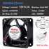 Wathai 60mm x 25mm 12V Waterproof Small Fan Dual Ball High Speed DIY Cooling for RV Refrigerator, Computer Case, Generator, Plant Tank or Terrariu...