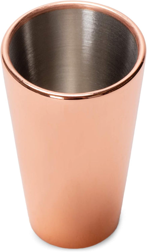 Cork Pops Arctic Chill Copper-Tone 2 Ounce Freezer Gel Shot Glass Set of 2...