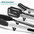 Tongs for Cooking, 12" Kitchen Tongs with Silicone Tips, Food Grade Serving Tongs Set of 3, Black...