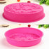 Happy Birthday Silicone Baking Mold, 9.6-Inch Cake Pan Round Circle Mold Cheese Jelly Pudding Muffin Pizza Pie Flan Tart Bread Bakeware Pastry Bak...