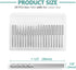 Carbide Burr Set - 1/8'' Shank Diameter Set of 20 Carbide Rotary Tool bits for Engraving and Grinding for Metal Engraving, Woodworking Engraving a...